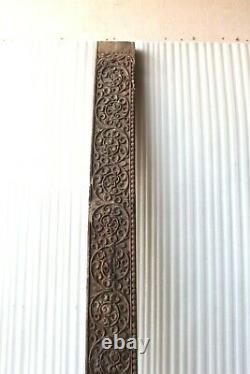 100-150 Yrs Old Vintage Hand Carved Wooden Wall Panel Antique Wall Decor BQ-71