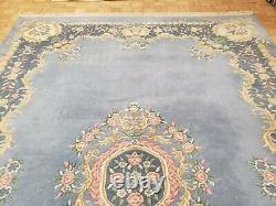 10x14 INDO CHINESE RUG VINTAGE AUBUSSON AUTHENTIC 100% WOOL ORIENTAL RUG FINE