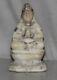 1800's Vintage Old White Marble Hand Carved Hindu Goddess Statue/figure 6636