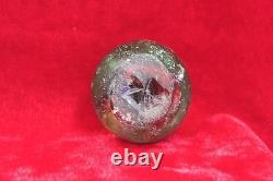 1900s Old Vintage Antique Beautiful Solid Glass Paper Weight Collectible PK-53
