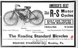 1906 07 08 Reading Standard RS Thor Racycle Indian Camel Vintage Antique Single