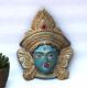 1970's Vintage Iron Hindu Goddess Durga Face Statue Handcrafted Old Original