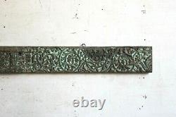 80-100 Years Old Vintage Wooden Floral Carving Panel Antique Wall Decor BW-32