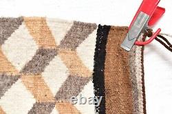 ANTIQUE Navajo Rug native american indian weaving Textile VTG 28x21 Geometrical