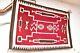 Antique Navajo Rug Native American Indian Weaving Vtg 45x30 Large Storm Pat Red