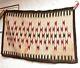 Antique Navajo Rug Native American Indian Weaving Vintage 44x28 Raised Outline