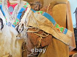 ANTIQUE VINTAGE 1890s SIOUX INDIAN WAR SHIRT FROM THE 101 RANCH WILD WEST SHOW