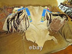 ANTIQUE VINTAGE 1890s SIOUX INDIAN WAR SHIRT FROM THE 101 RANCH WILD WEST SHOW