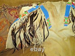 ANTIQUE VINTAGE 1890s SIOUX INDIAN WAR SHIRT FROM THE 101 RANCH WILD WEST SHOW