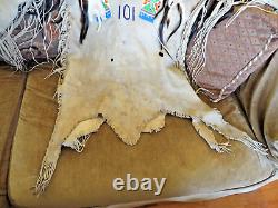 ANTIQUE VINTAGE 1890s SIOUX INDIAN WAR SHIRT FROM THE 101 RANCH WILD WEST SHOW