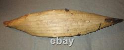 ANTIQUE VINTAGE 1900's-1930's ESKIMO INUIT INDIAN WOOD & SKIN TOY MODEL KAYAK