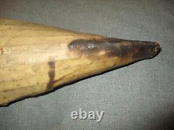 ANTIQUE VINTAGE 1900's-1930's ESKIMO INUIT INDIAN WOOD & SKIN TOY MODEL KAYAK