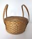 Antique Vintage Folk Art Native American Indian Cake Food Decorative Basket