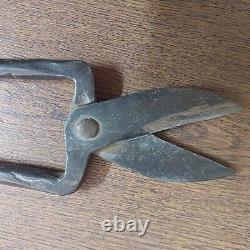 Ancient Rare Vintage Rustic Old Original Collectible Iron Hand Forged Scissor