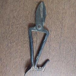 Ancient Rare Vintage Rustic Old Original Collectible Iron Hand Forged Scissor