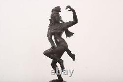 Antique Bronze Statue Dancing Lady Sculpture Vintage Home Garden Office Decor