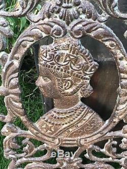 Antique Cast Iron Indian Balcony Banister Baluster Panel Queen Victoria Vintage