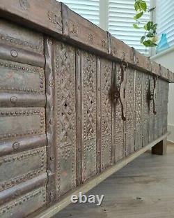 Antique Chest, Rajasthan Indian Chest, Vintage Chest, Reclaim Furniture