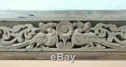 Antique Dragon Wall Hanging Wooden Panel Hand Carved Yalli Vintage Home decor US