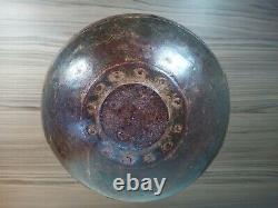 Antique Egyptian/ Indian Hammered Metal Water Vessel/ Carrier Rustic Vintage