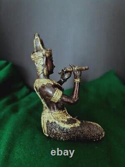 Antique Hindu Mythical Krishna Kanna Figurine Bronze Brass Metal Intricate Work