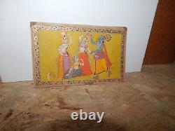 Antique Indian Miniature of Krishna Dancing with the Gopis