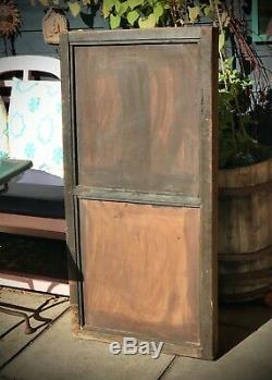 Antique Indian Shuttered Window Mirror. Vintage. Rare Double Version. Baby Blue