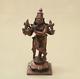 Antique Krishna Statue Small Hindu God Vintage Idol Copper Sculpture Pooja Murti