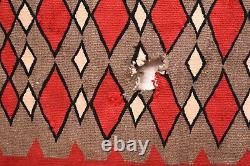 Antique Navajo Rug Native American Indian Vintage Eye Dazzler Weaving 41x28