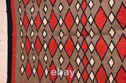 Antique Navajo Rug Native American Indian Vintage Eye Dazzler Weaving 41x28