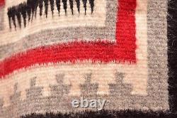 Antique Navajo Rug native american indian Textile Ganado Weaving Vintage 47x29