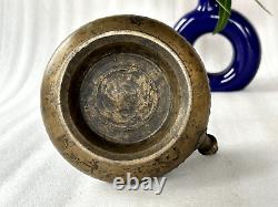 Antique Old Islamic Mughal Period Brass Ritual Holy water Pot Rich Patina Lota