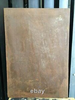Antique Old Vintage Rare Beautiful Hand carved God Rustic Iron Board Collectible