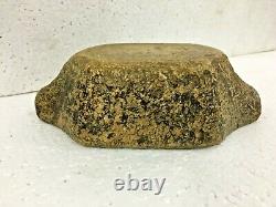 Antique Old Vintage Unique Stone Primitive stone Mortar and Pestle Bowl / Kharl