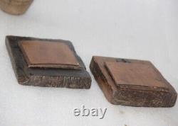 Antique Old Wooden Hand Crafted Wall Décor Hanging Frame Set of 2 13274