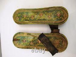 Antique Tribal Wood Paduka Sandals Khadau Methiyadi Vintage Footwear Painted 1