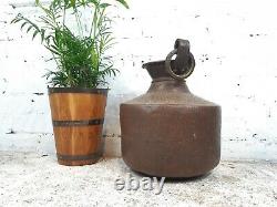 Antique Vintage Authentic Indian Large Hand Beaten Copper Water Pot Vase