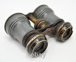 Antique Vintage Brass French Opera Binoculars Original Old Hand Crafted