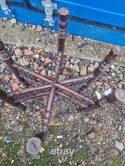 Antique Vintage Brass Tray Table Anglo Indian Moorish