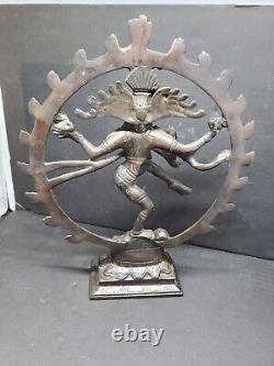 Antique/Vintage Four-Armed Hindu God Shiva Nataraja Lord of the Dance Bronze