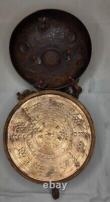 Antique Vintage Handmade Indian Copper / Copper Plate Pandan Betel Chapati Box