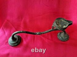 Antique Vintage Hindu Temple Brass Bronze Oil Lamp Indian Pooja Arathi Diya D-2