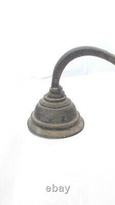 Antique Vintage Hindu-temple Brass Bronze Oil Lamp Indian Pooja Arathi Diya B40