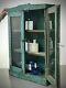 Antique Vintage Indian Art Deco Display Bathroom Cabinet. Turquoise
