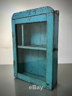 Antique Vintage Indian Art Deco Display Bathroom Cabinet. Turquoise, Elephant