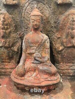 Antique Vintage Indian Buddha. Buddhist Shrine / Altar. Kathmandu Nepal. Tibet