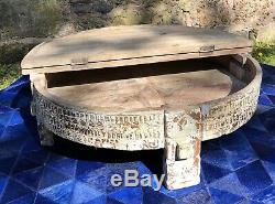 Antique Vintage Indian Chakki Table, Furniture Coffee Table