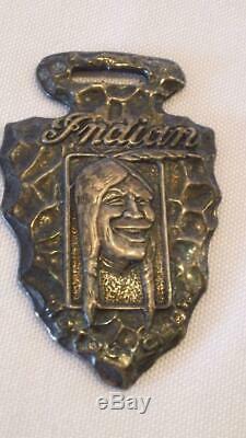 Antique/Vintage Indian Motorcycle Pins and Watch Fob FREE SHIPPING
