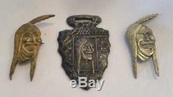 Antique/Vintage Indian Motorcycle Pins and Watch Fob FREE SHIPPING