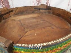 Antique Vintage Indian Spice Grinding Chakki Table Furniture Coffee Table